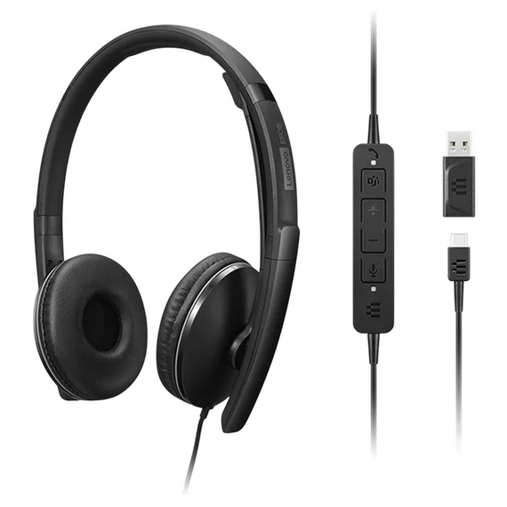 Căști Lenovo ANC Headset Gen 2 Teams, Negru