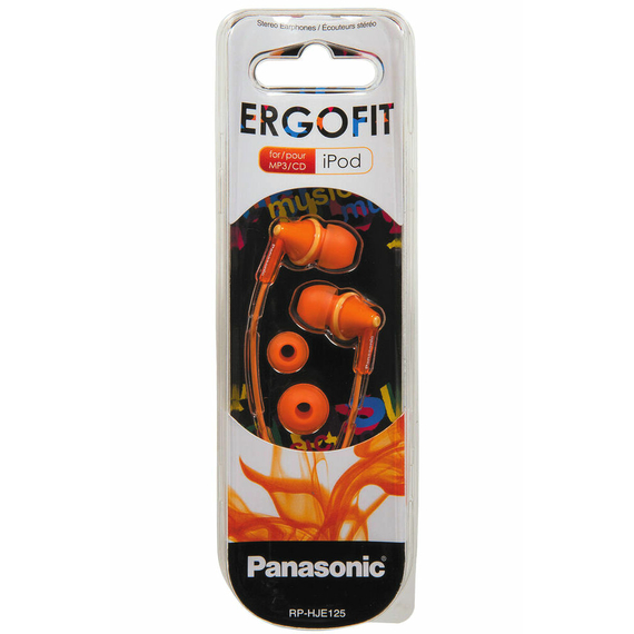 Căști Panasonic RP-HJE125E, Portocaliu, 3 image