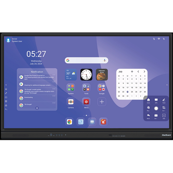 Afișaj interactiv StarBoard IFPD-YL5U-65: 65", 4K Touch, Android 14, 8/128Gb
