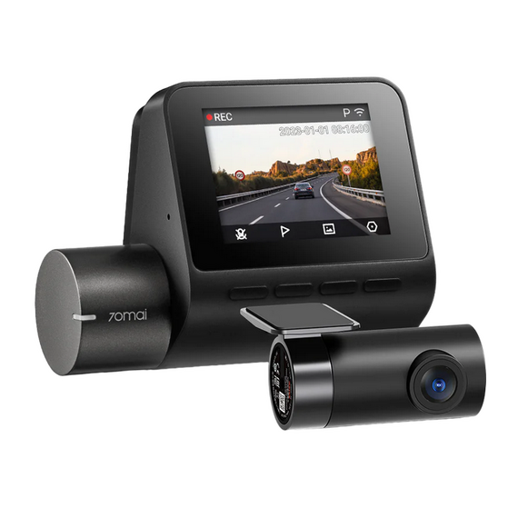 Set Dash Cam față și spate 70mai A200 + Rear Cam, Negru
