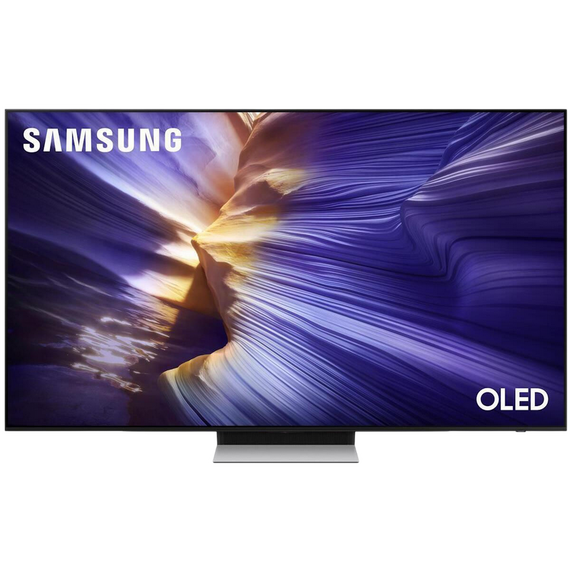 77" OLED SMART TV Samsung QE77S90FAEXUA, 3840x2160 4K UHD, Tizen, Negru, 3 image