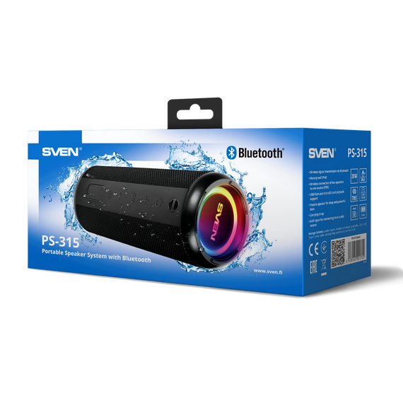 Boxă portabilă SVEN PS-315, Negru, 2 image