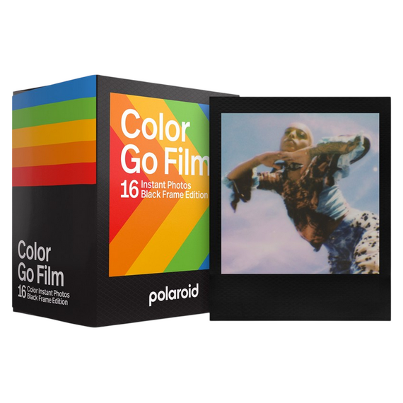 Hârtie foto Polaroid Go Film Double Pack, Black Frame Edition, 16 buc
