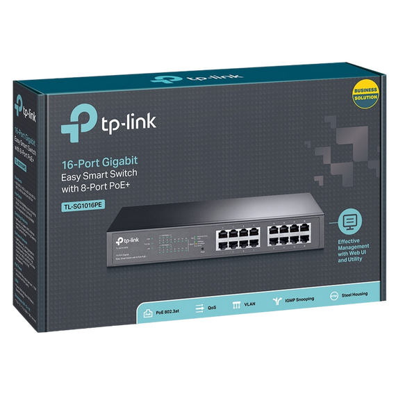 Comutator PoE TP-LINK TL-SG1016PE, 8x IEEE 802.3af/at, 2 image