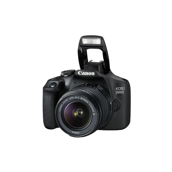 Aparat foto DSLR Canon EOS 2000D & EF-S 18-55mm f/3.5-5.6 DC III KIT, 2 image