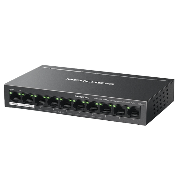 Comutator PoE MERCUSYS MS110P, 8x IEEE 802.3af/at, 3 image