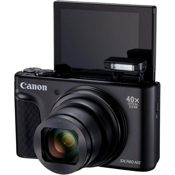 Aparat Foto Compact Canon PowerShot SX740 HS Lite Edition, Negru, 2 image