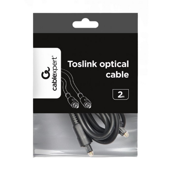 Cablu audio Cablexpert CC-OPT-2M, Toslink - Toslink, 2m, Negru, 3 image