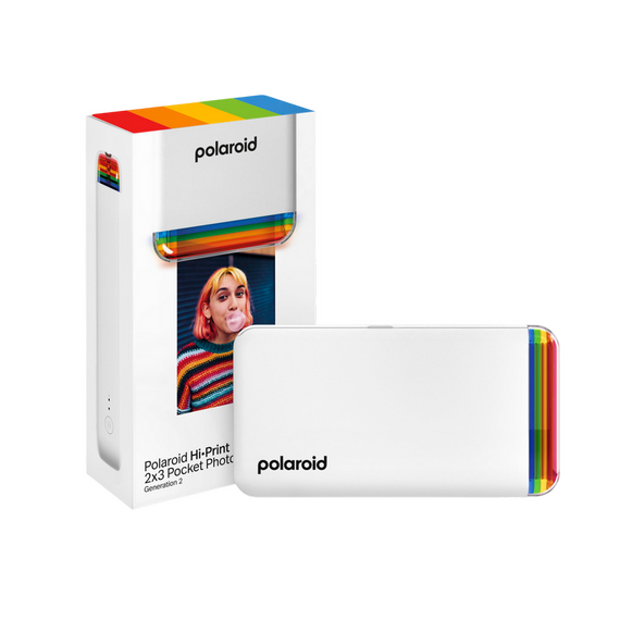 Imprimantă foto Polaroid Hi-Print 2x3 Generation 2 + Paper, 54 x 86 mm, Alb