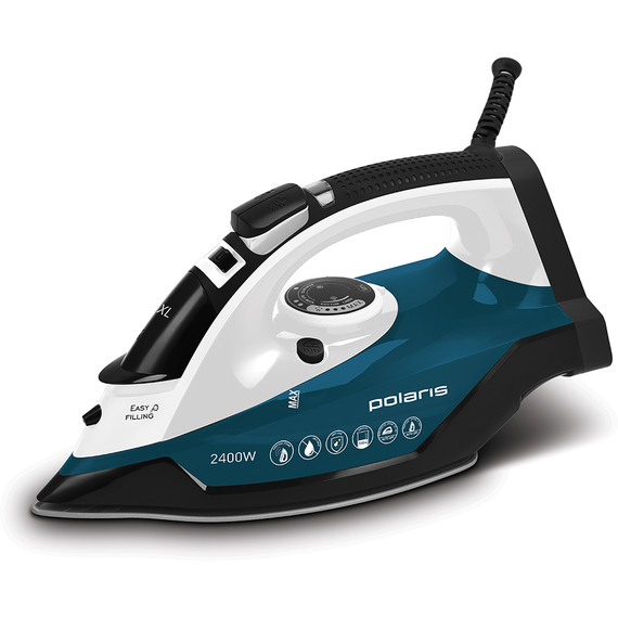 Fier de călcat Polaris PIR 2420AK, 2400 W, Turcoaz, 2 image