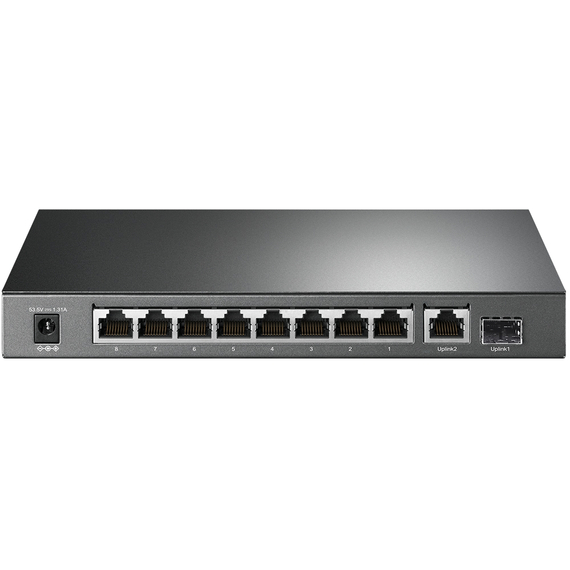10-port 10/100/1000Mbps POE+ Switch TP-LINK "TL-SG1210P", 8 PoE+ ports, 63W Budget, SFP, Steel Case, 2 image
