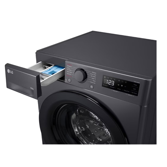 Mașină de spălat LG F4WR510SBM, 10kg, Negru, 5 image