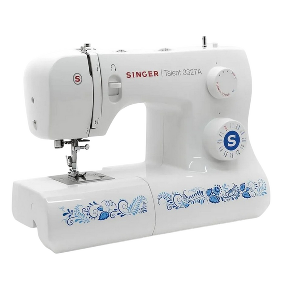 Mașină de cusut Singer 3327A, Alb | Albastru, 2 image