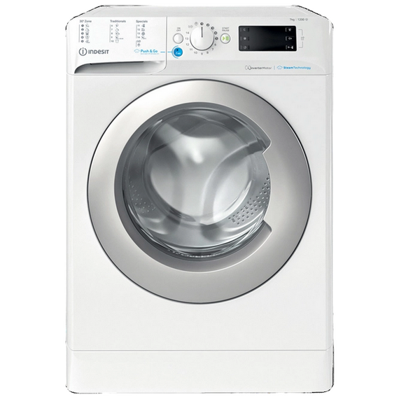 Mașină de spălat Indesit BWSE 71295X WSV, 7kg, Alb