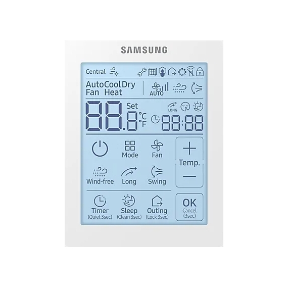 Telecomanda pentru aparat de aer conditionat Samsung MWR-SH11N, Alb, 5 image