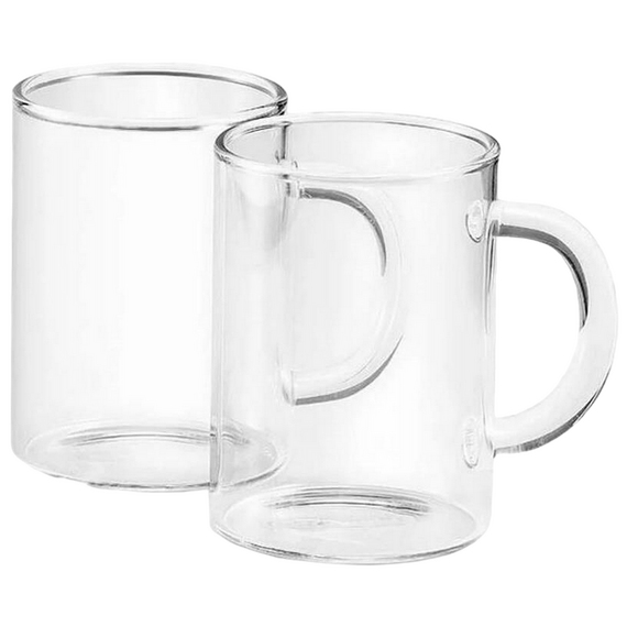 Set de pahare DeLonghi DLSC320, 250 ml, 2 buc, Transparent