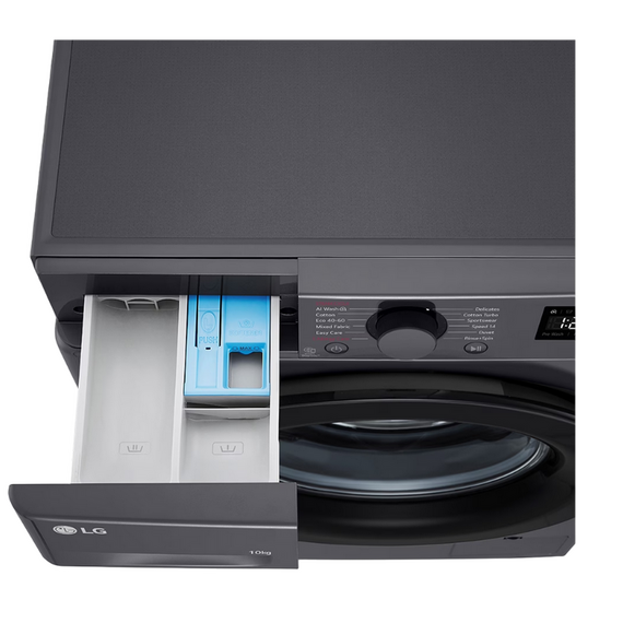 Mașină de spălat LG F4WR510SBM, 10kg, Negru, 7 image