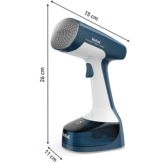 Aparat de călcat vertical cu aburi Tefal DT7130E1, Albastru | Alb, 3 image