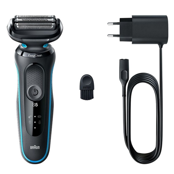 Aparat de ras electric Braun 51-M1000s, Negru | Albastru, 2 image
