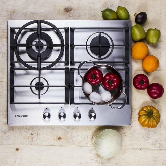 Plită pe gaz Samsung NA64H3030AS/WT, Oțel inoxidabil, 3 image