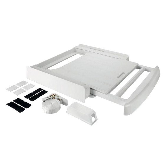 Kit montare verticala pentru uscatoare Whirlpool Wpro 484000008545, Alb