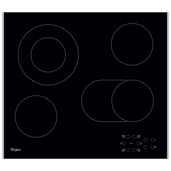 Plita incorporabilă electrică Whirlpool AKT 8210 LX, Negru