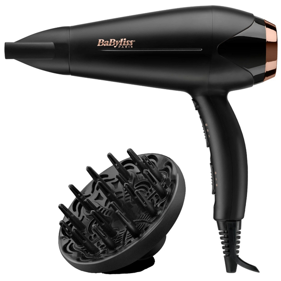 Uscător de păr BaByliss Turbo Shine D570DE, 2200 W, Negru, 5 image