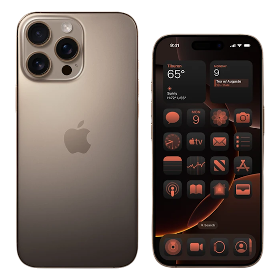 Apple iPhone 16 Pro 128GB, Desert Titanium, 2 image