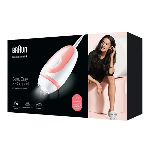 Fotoepilator Braun PL1014 Silk-expert Mini, Roz | Alb, 3 image