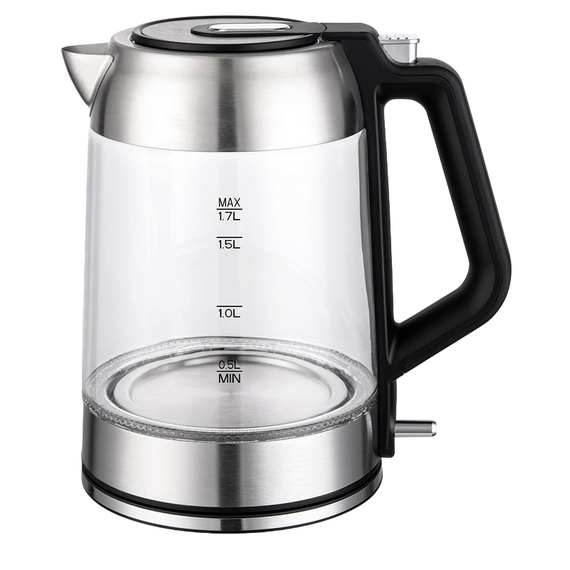 Fierbător electric OZON EKC-1705A-GS, Oțel inoxidabil, 3 image