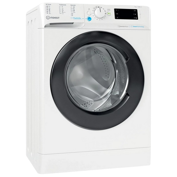 Mașină de spălat Indesit BWSE 71295 X WBV EU, 7kg, Alb, 2 image