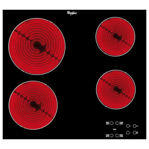 Plita incorporabilă electrică Whirlpool AKT 8090 NE, Negru, 2 image