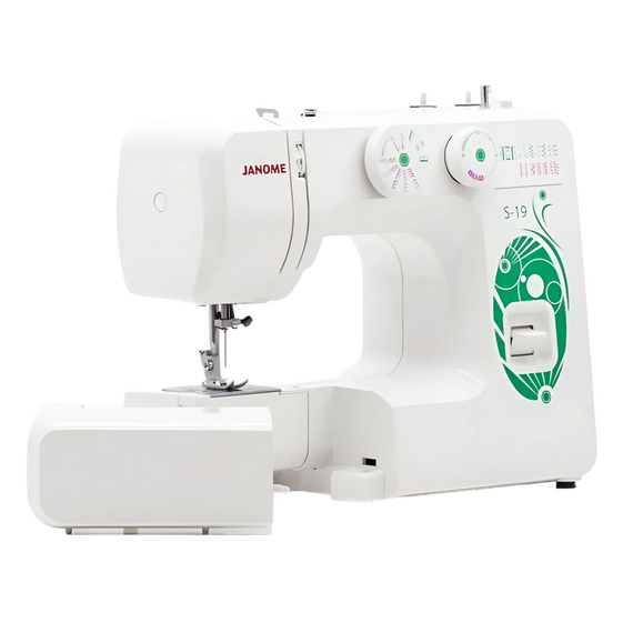 Mașină de cusut JANOME S-19, Alb Verde, 6 image