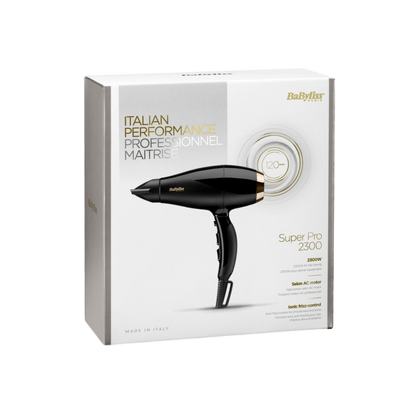 Uscător de păr BaByliss Super Pro 6714E, 2300 W, Negru, 6 image
