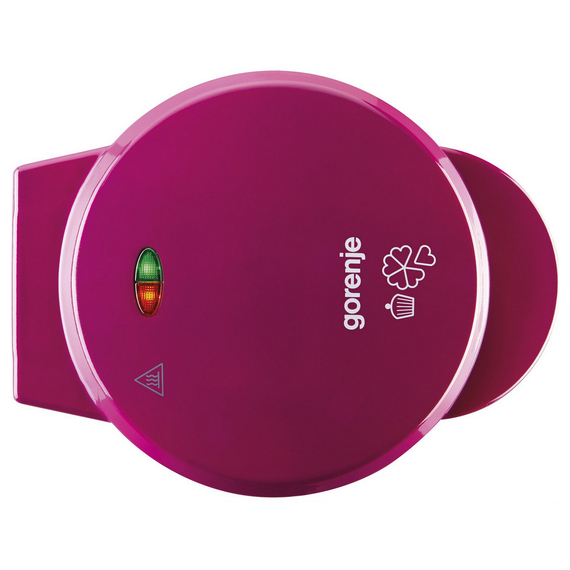 Aparat de preparat waffle Gorenje WCM702PW, Alb | Roz, 8 image