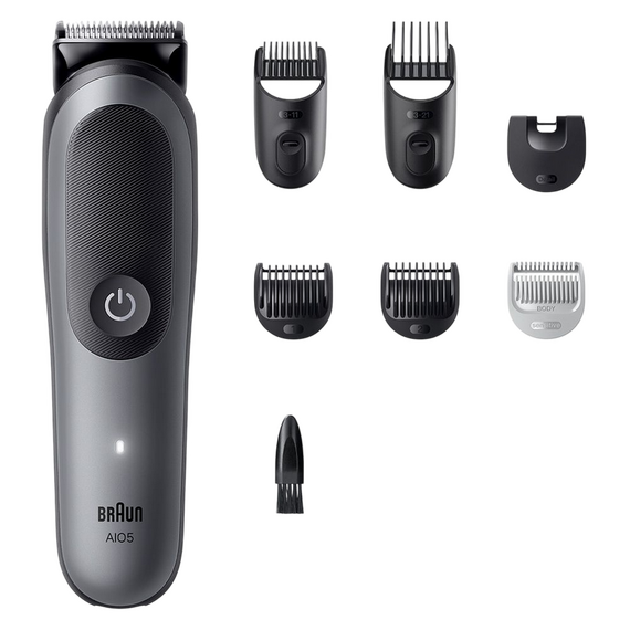 Trimmer pentru bărbați Braun AIO5520, Gri