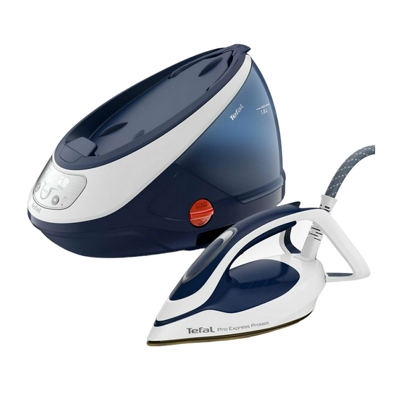 Fier de călcat cu generator de abur Tefal GV9221E0, 2600W, Albastru, 7 image