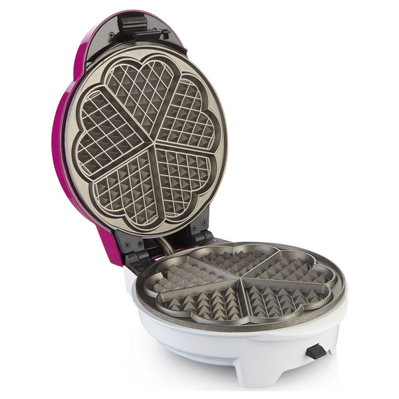 Aparat de preparat waffle Gorenje WCM702PW, Alb | Roz, 4 image
