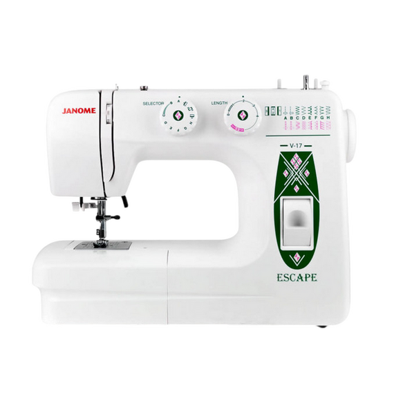 Mașină de cusut JANOME Escape V-17, Alb