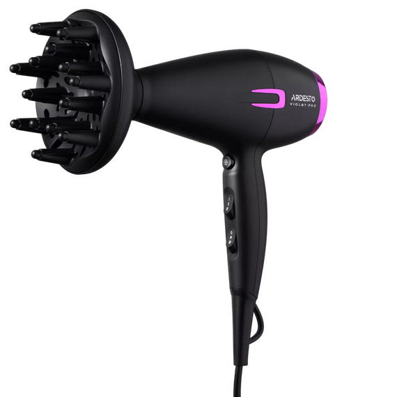 Uscător de păr Ardesto HD-Y221PRO, 2100W, Negru | Violet, 3 image