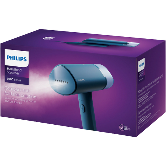 Aparat de călcat vertical cu aburi PHILIPS STH3000/20, Albastru, 3 image