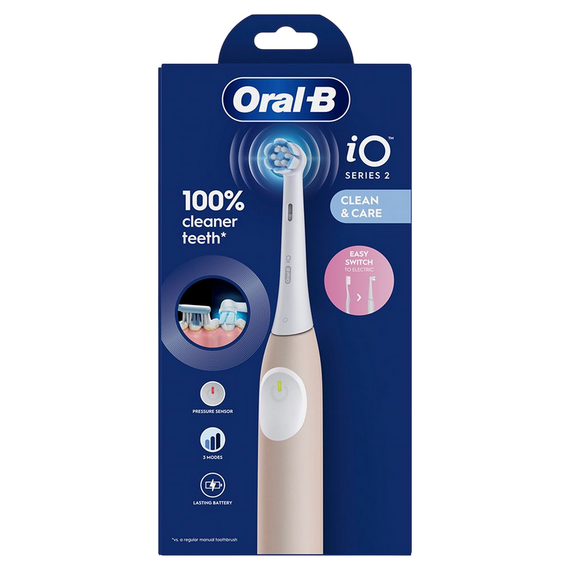 Periuță de dinți electrică Braun Oral-B iO2, Calm Pink, 3 image