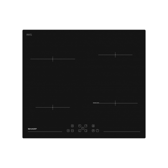 Plită cu inducție Sharp KH-6I45FT0I-EU, Negru