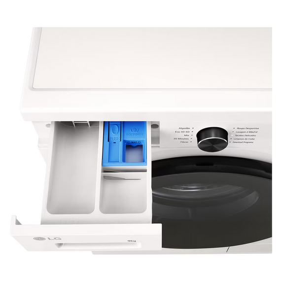 Mașină de spălat LG F4X1009NWB, 9kg, Alb, 3 image