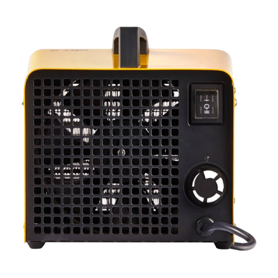 Pistol de căldură Ballu BKX-3, 2000W, Galben, 3 image