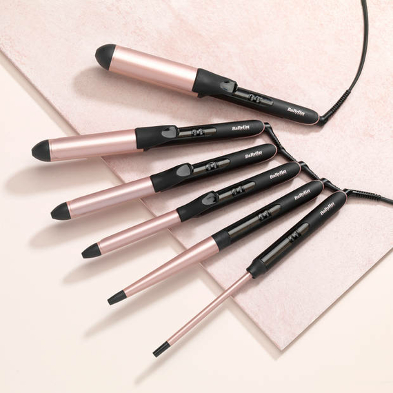 Ondulator de păr BaByliss Conical Wand C454E, Negru | Roz, 3 image