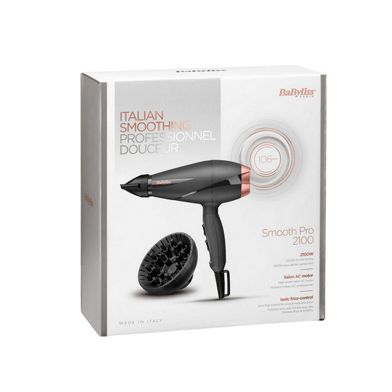 Uscător de păr BaByliss Smooth Pro 6709DE, 2100 W, Negru, 4 image