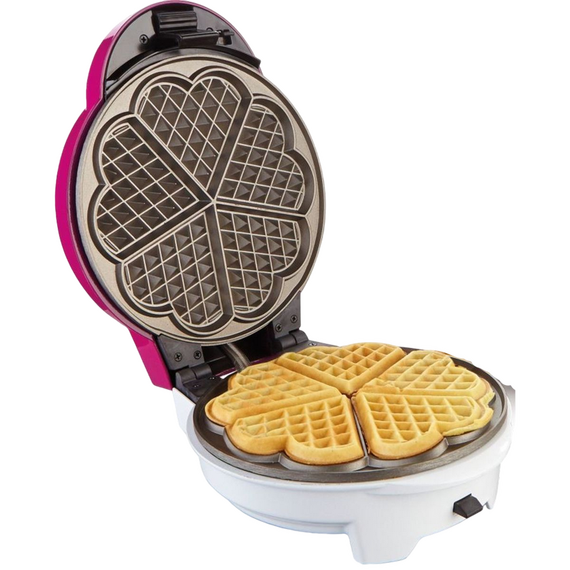 Aparat de preparat waffle Gorenje WCM702PW, Alb | Roz, 5 image