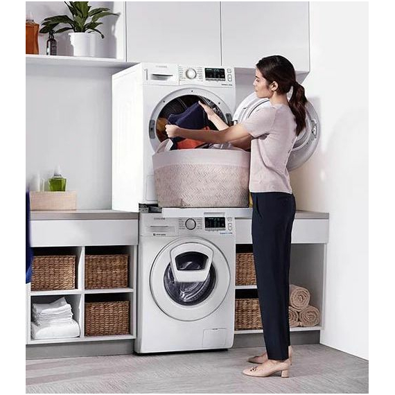 Kit cu raft extensibil pentru instalarea uscătoarelor și mașinilor de spălat  Samsung SKK-UDW, Alb, 3 image