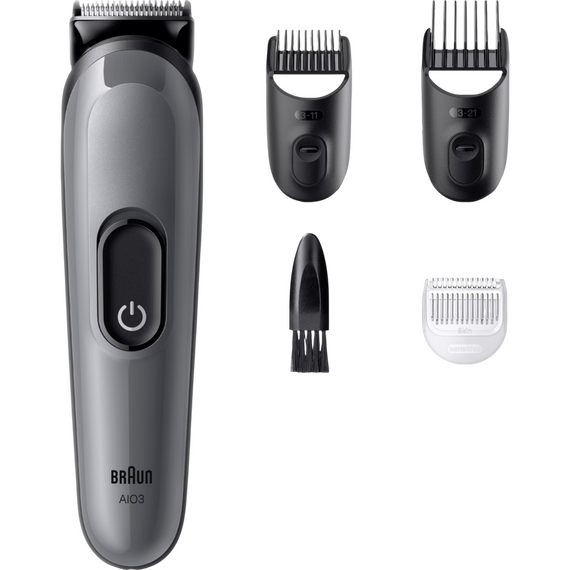 Trimmer pentru bărbați Braun AIO3500, Gri